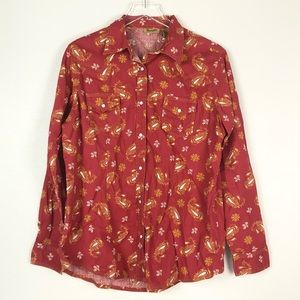 Wrangler Paisley Red Shirt